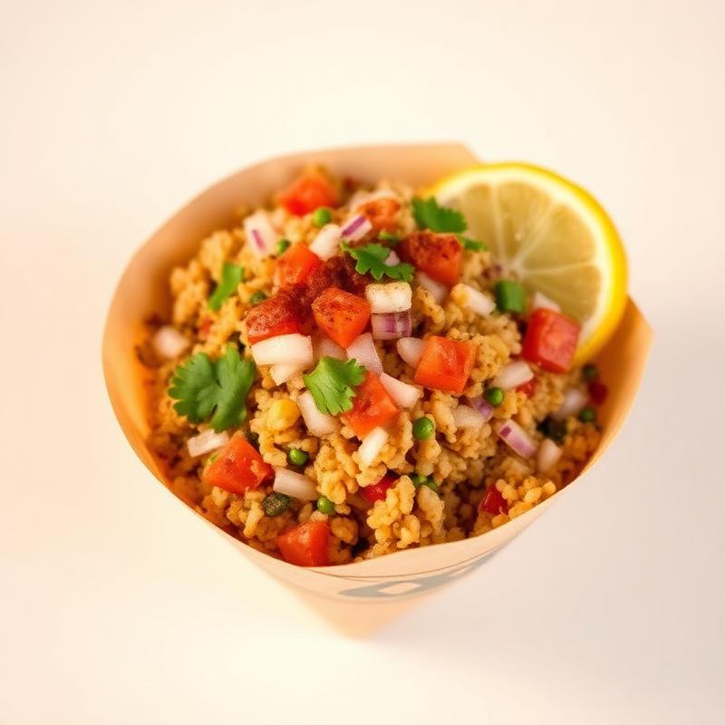 Chaat and Street Food category — Hungry Box bhel and dahi vada dishes